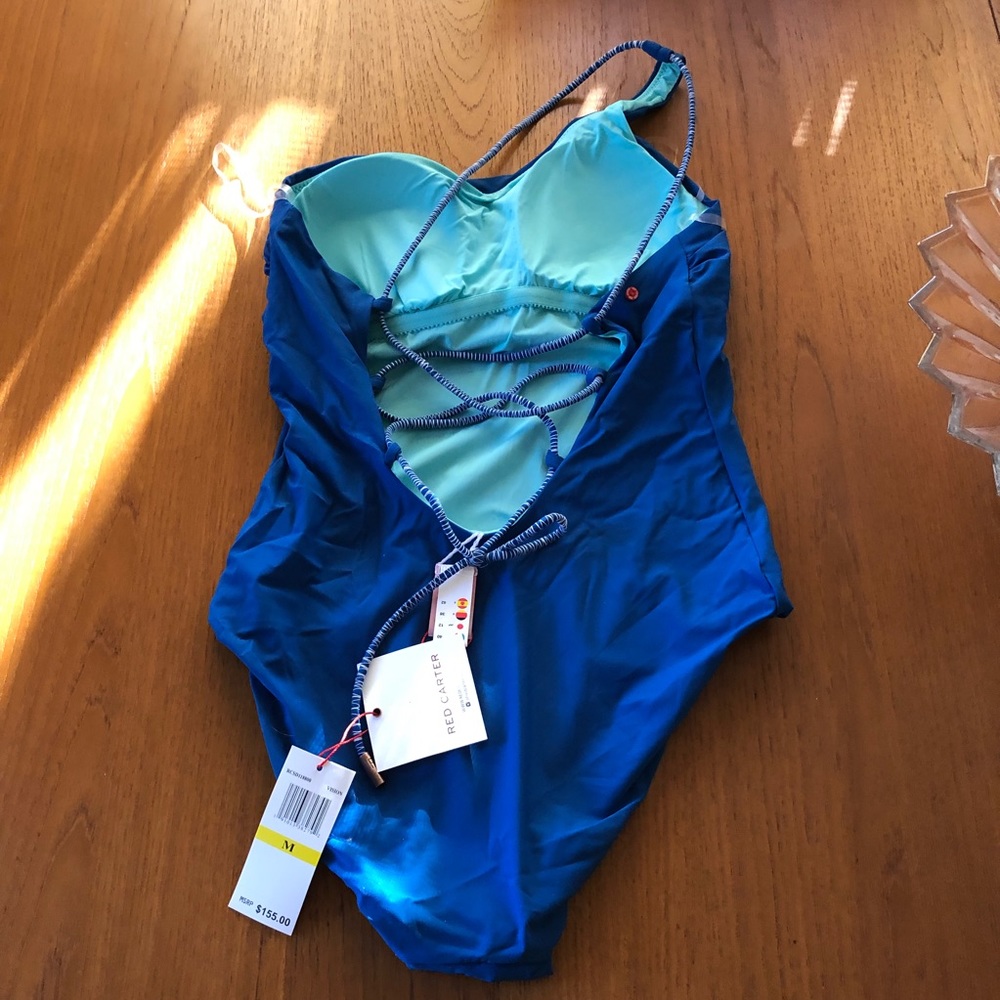 🎁 Red Carter One-Shoulder Maillot. - Picture 5 of 7